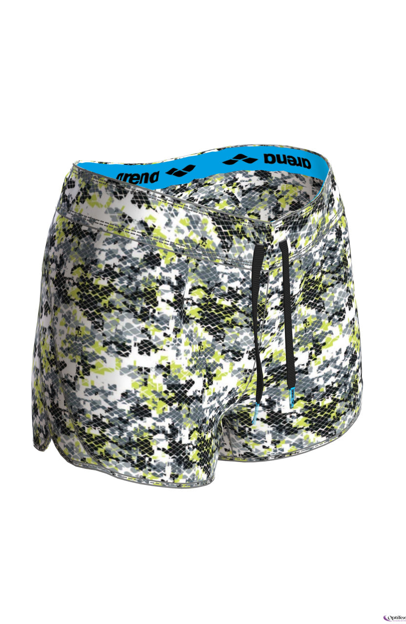 Arena Women's Gym Short - Camou Soft Green