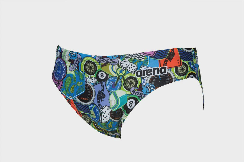 Men's Brief Phantasy Prints Moto Patches - Arena