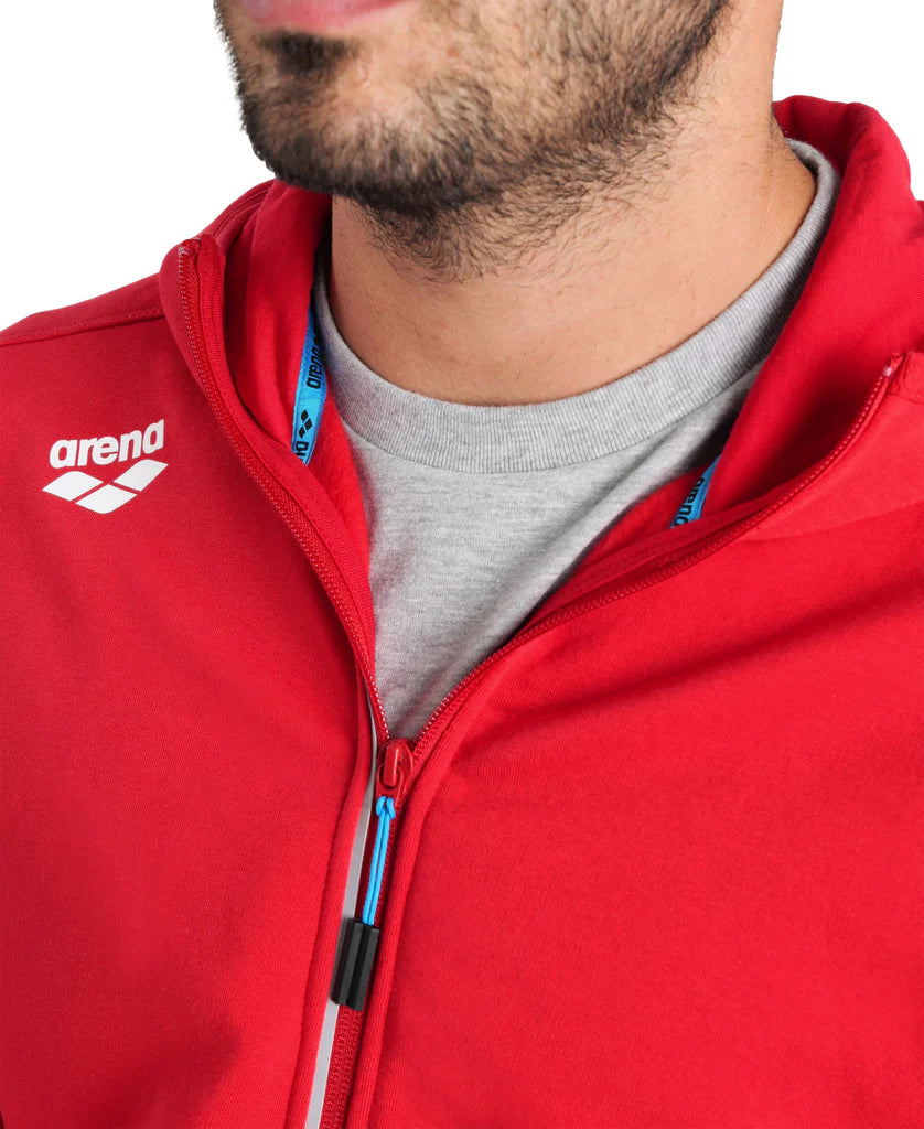 Arena Team Unisex Hooded Panel Jacket - Red