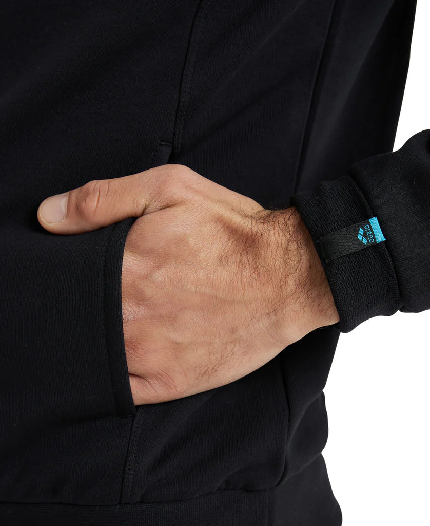 Arena Team Unisex Hooded Panel Jacket - Black