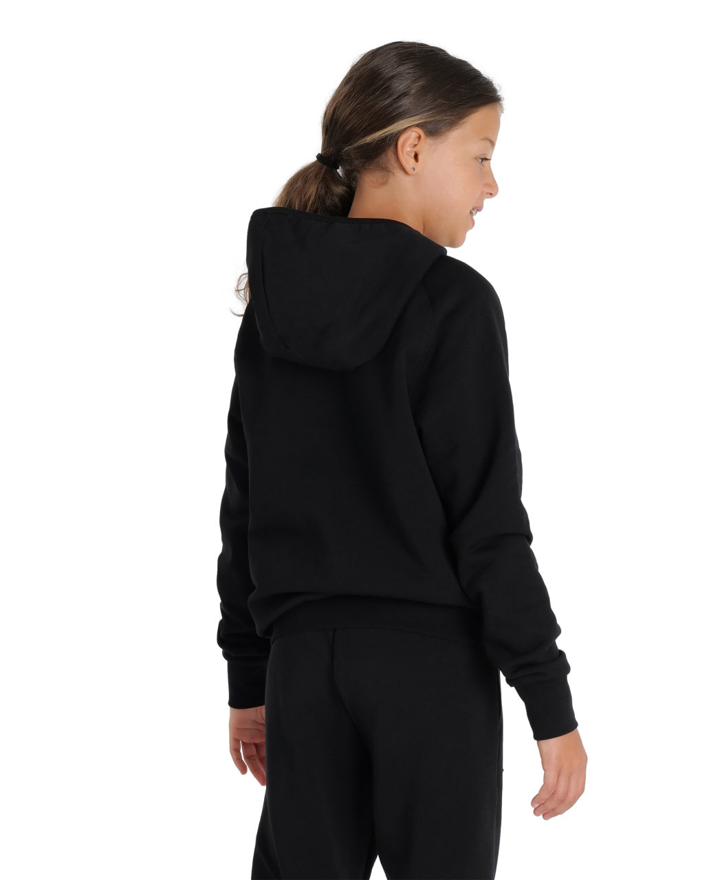 Arena Team Junior Hooded Panel Sweatshirt - Black