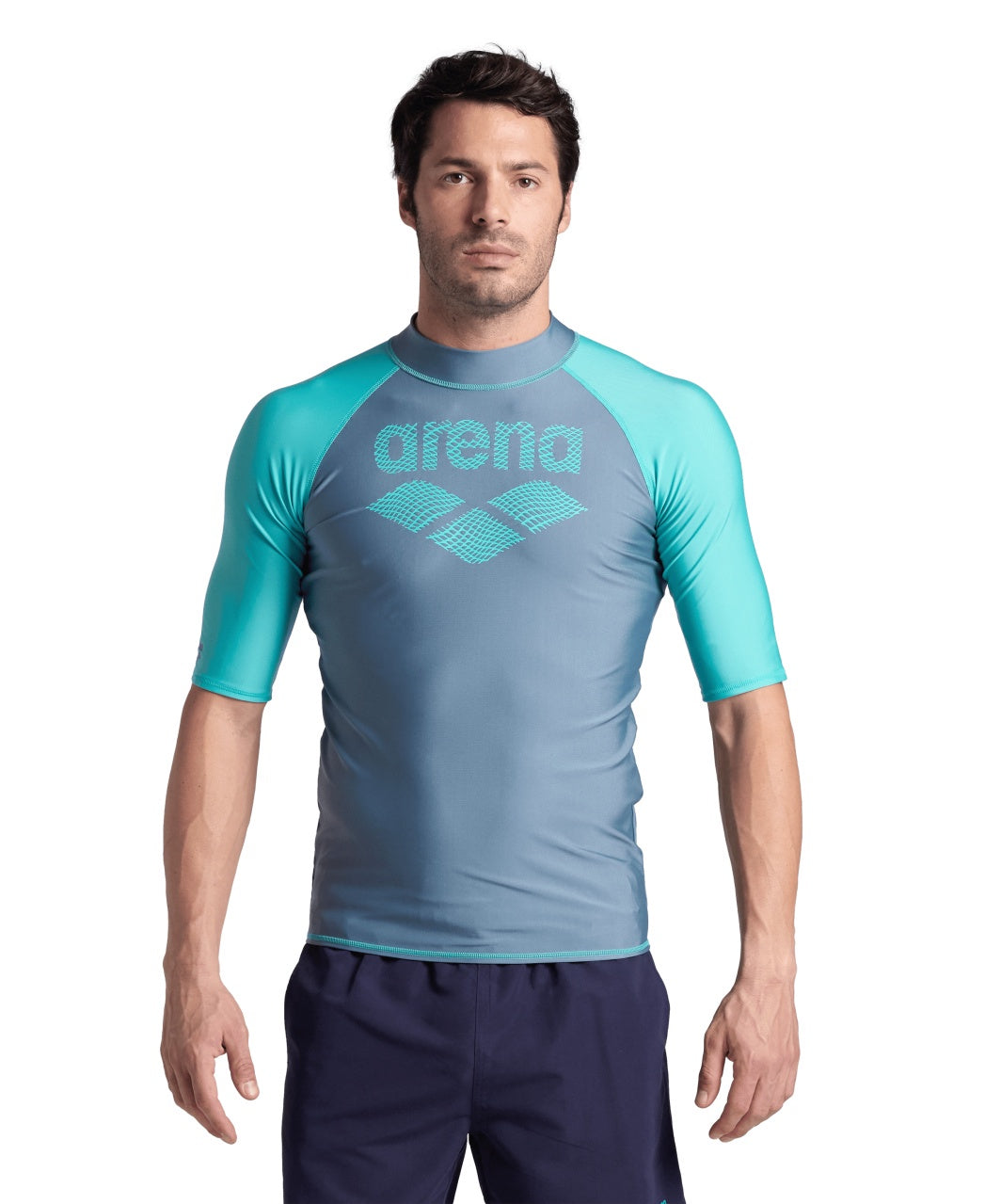 Men's Rash Vest S/Sleeve Graphic Arena