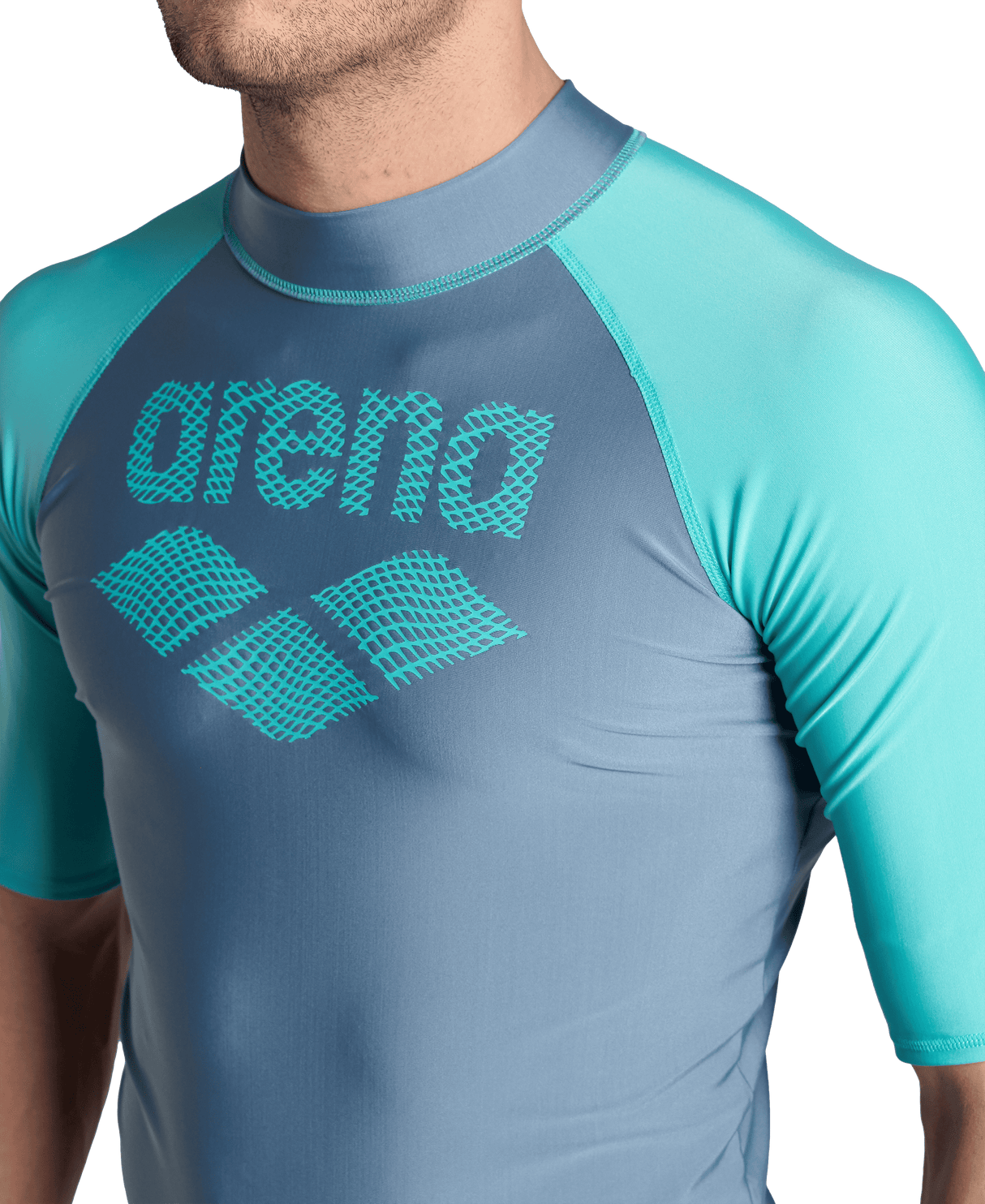 Men's Rash Vest S/Sleeve Graphic Arena