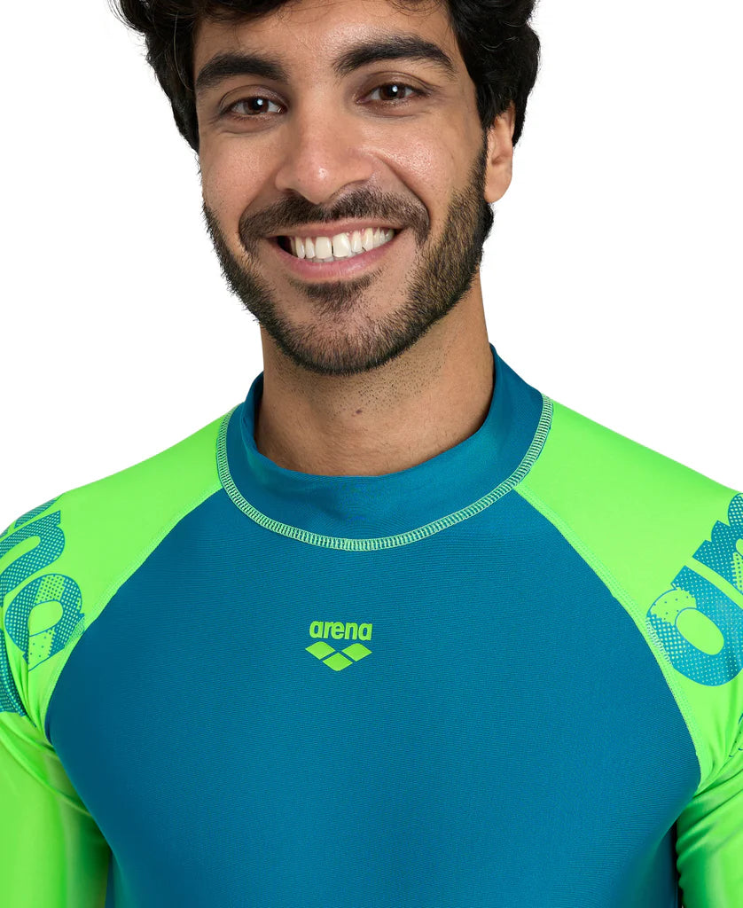 Men's Arena Rash Vest Short Sleeves Graphic