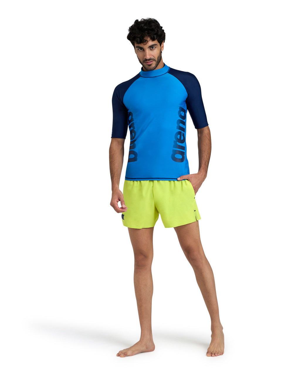 Men's Arena Rash Vest Short Sleeves Graphic