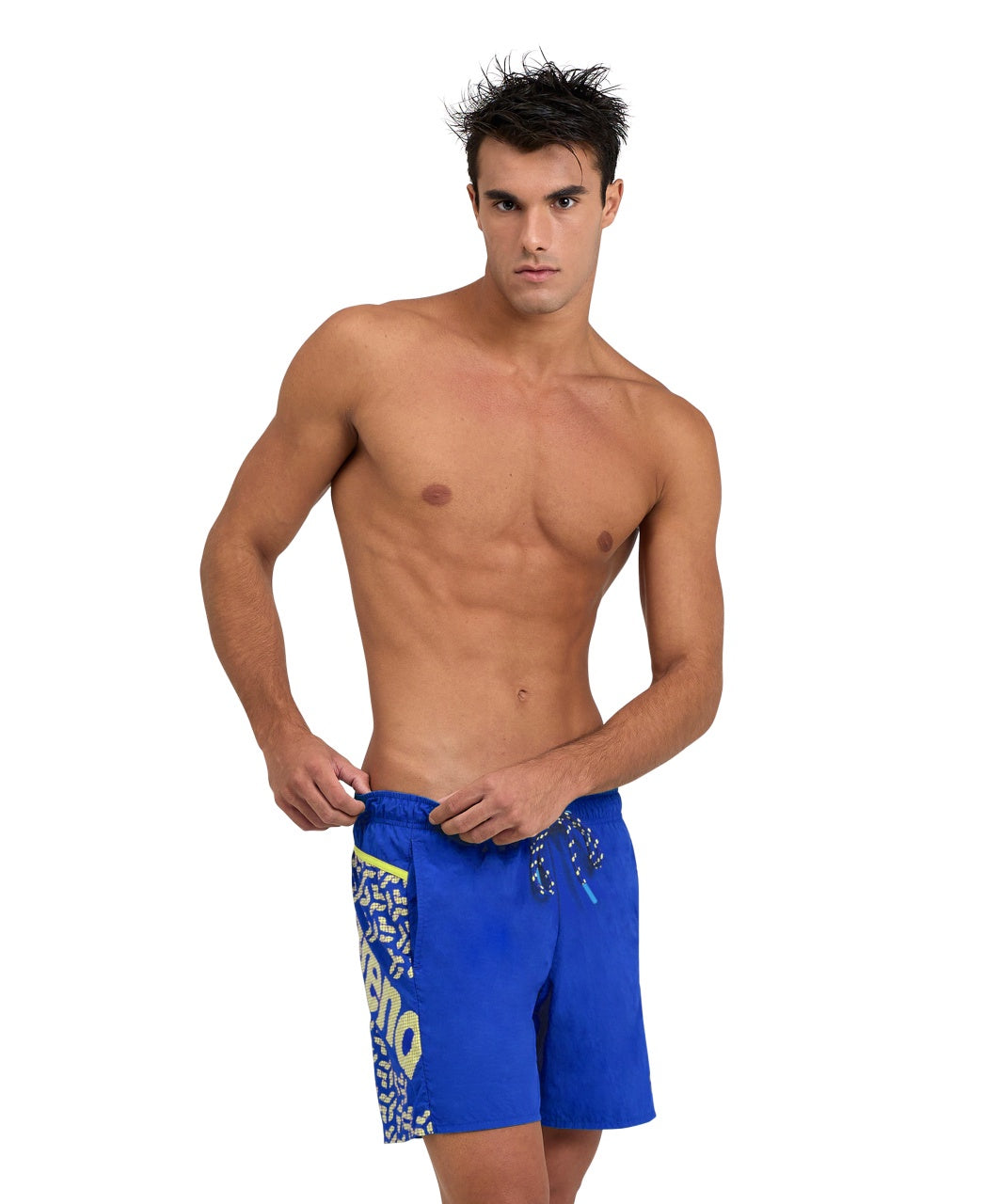 Men's Arena Pro_File Beach Boxer Logo Watershort