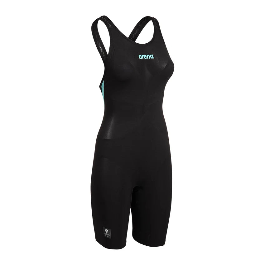 Women's Powerskin Carbon AIR3 O/Back Racesuit Black-Teal - Arena