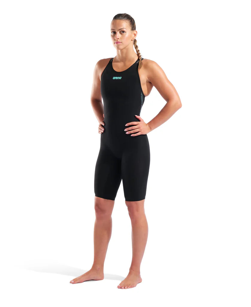 Women's Powerskin Veloce Racesuit OB - Black-Teal