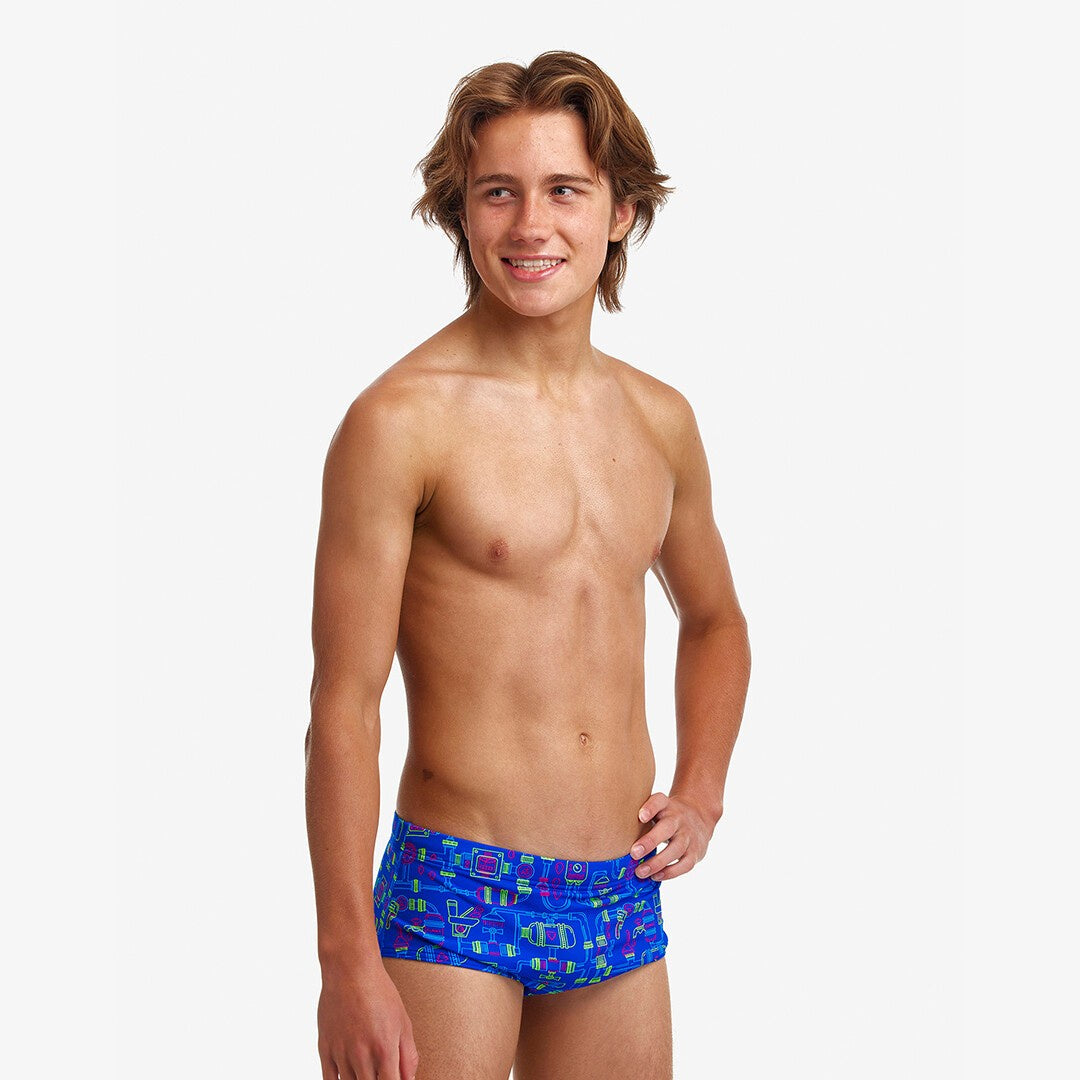 Boys Backed Up Sidewinder Swim Trunks - Funky Trunks
