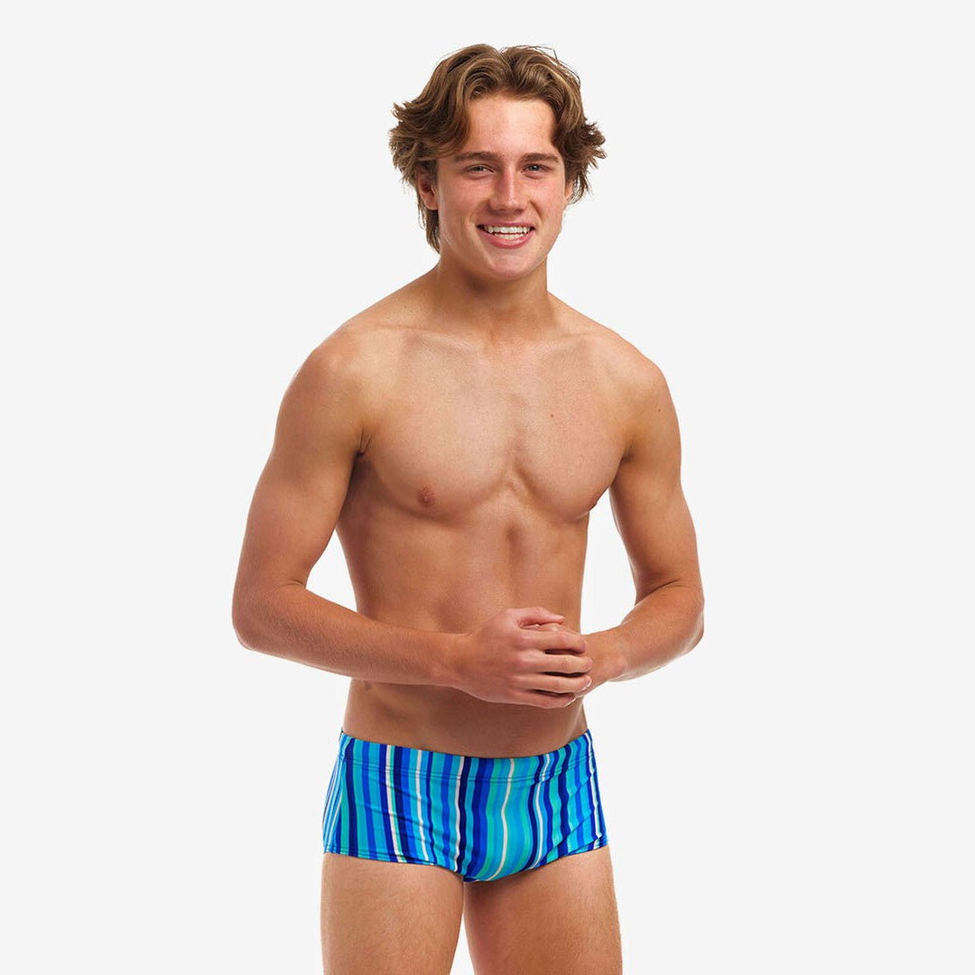 Boys Lane Lines Sidewinder Swim Trunks - Funky Trunks