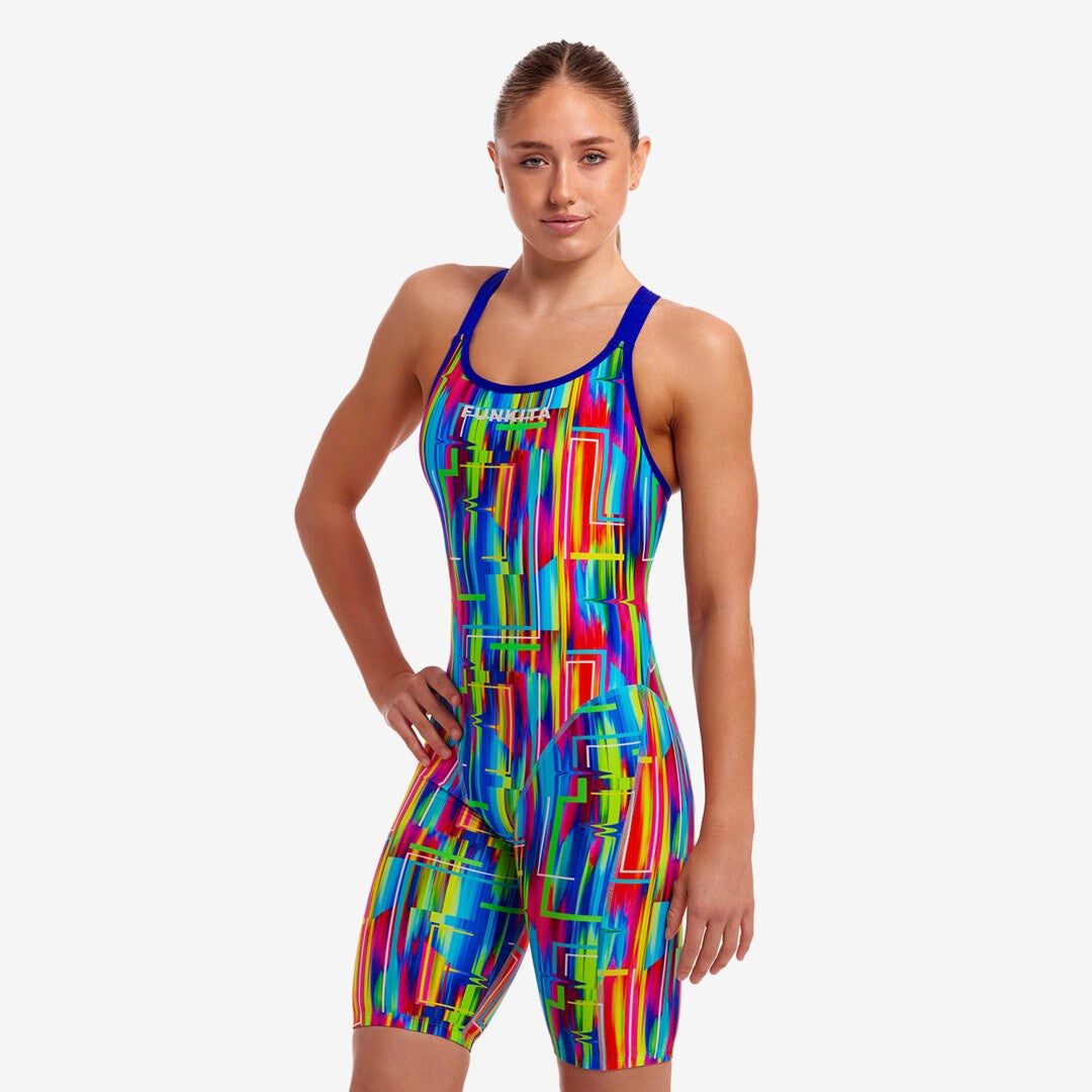 Women's The Glitch Fast Legs 1 Piece Swim Legsuit - Funkita