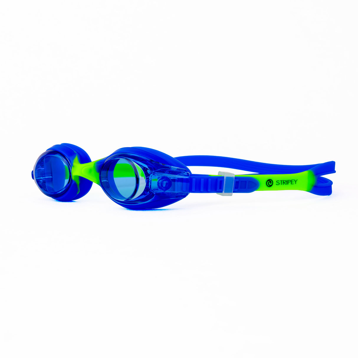 Stripey Junior Goggle Blue-Green