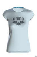 Arena Women Gym S/S Logo T-Shirt - Frozen