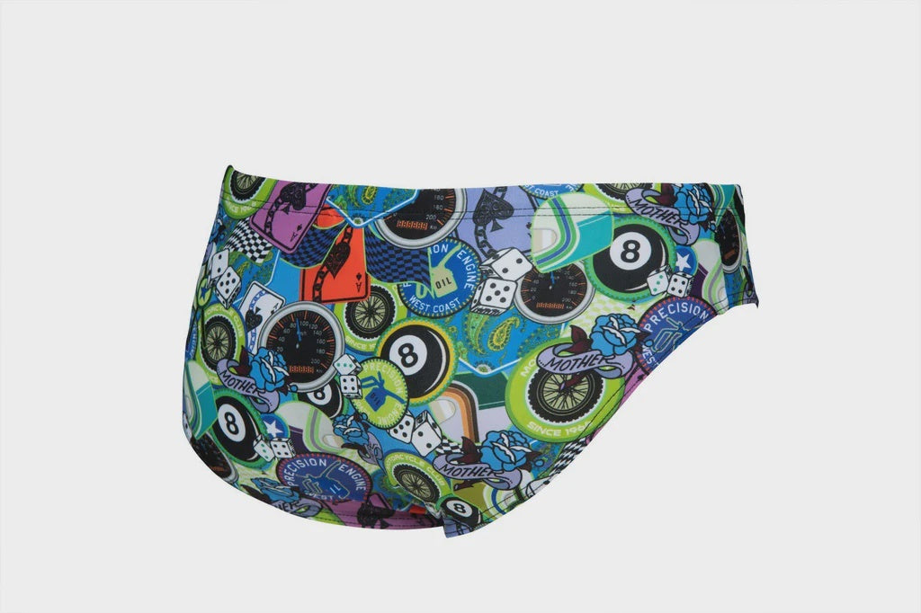 Men's Brief Phantasy Prints Moto Patches - Arena