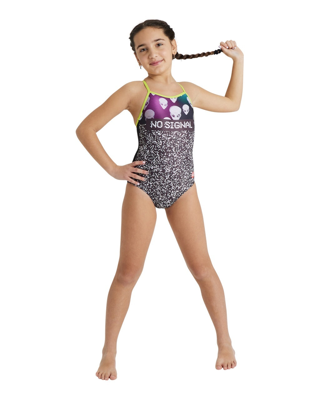 Girl's Crazy Arena Swimsuit Lightdrop Back