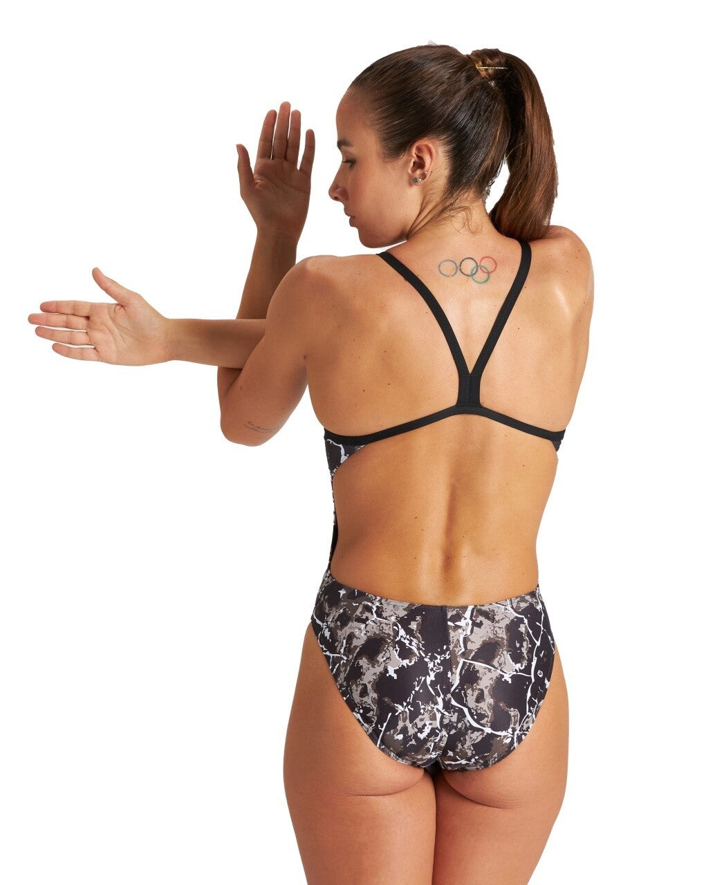 Womens Earth Texture Challenge Back 1 Piece