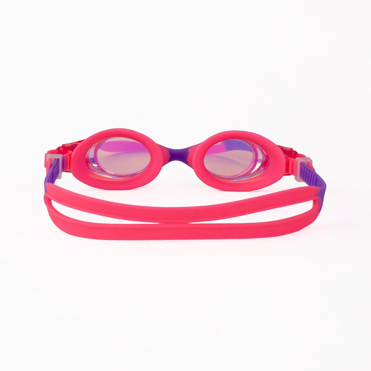 Stripey Junior Goggle Mirror Pink-Purple