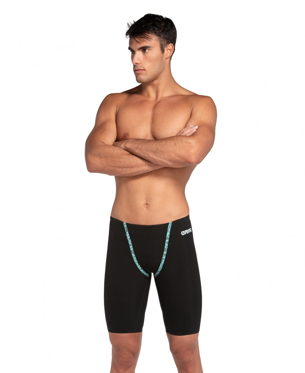 Men's Powerskin Primo Racing Jammer Black-Teal Arena