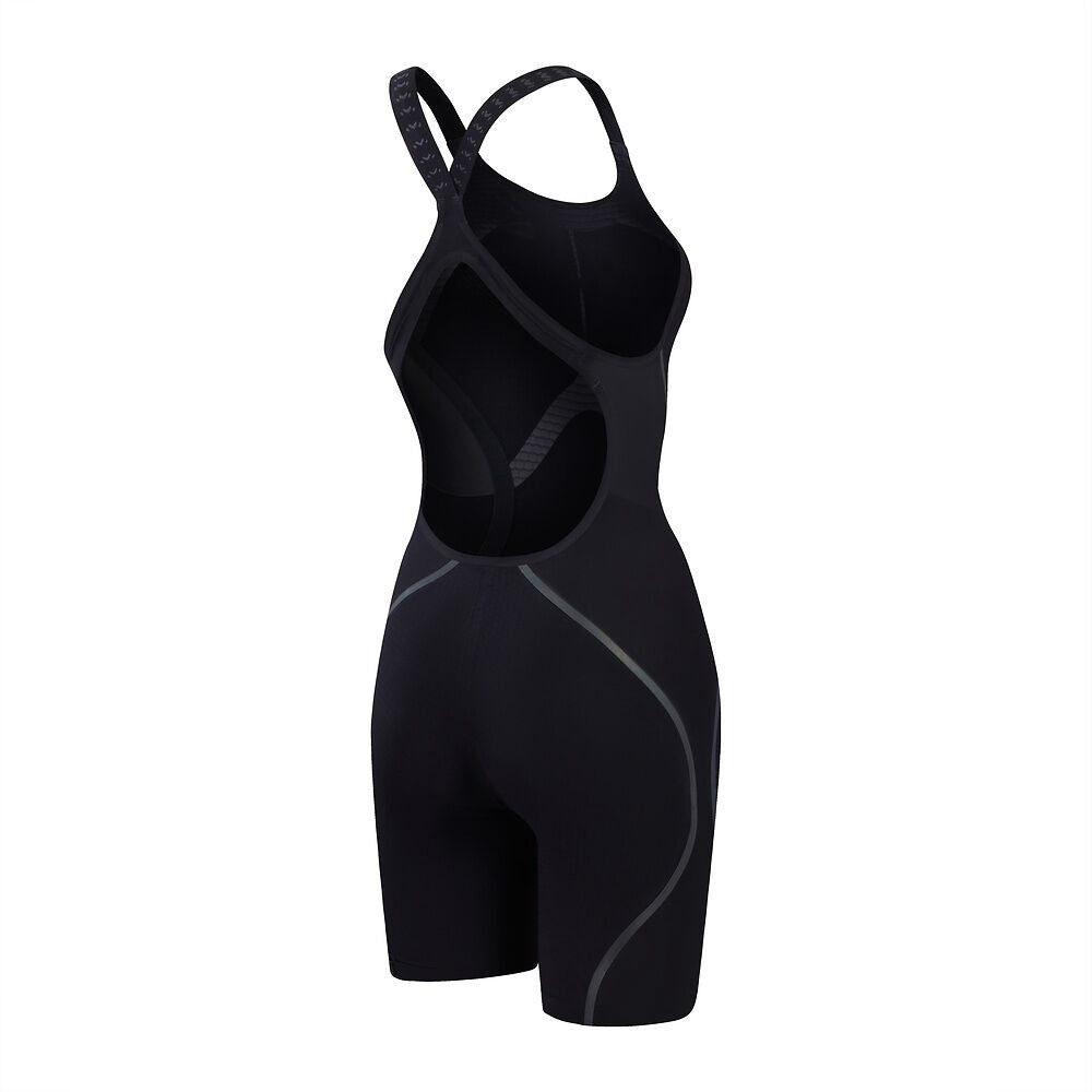 Speedo Women's Fastskin Pure Intent 2.0 O/Back Kneeskin Racesuit - Black/Iridescent
