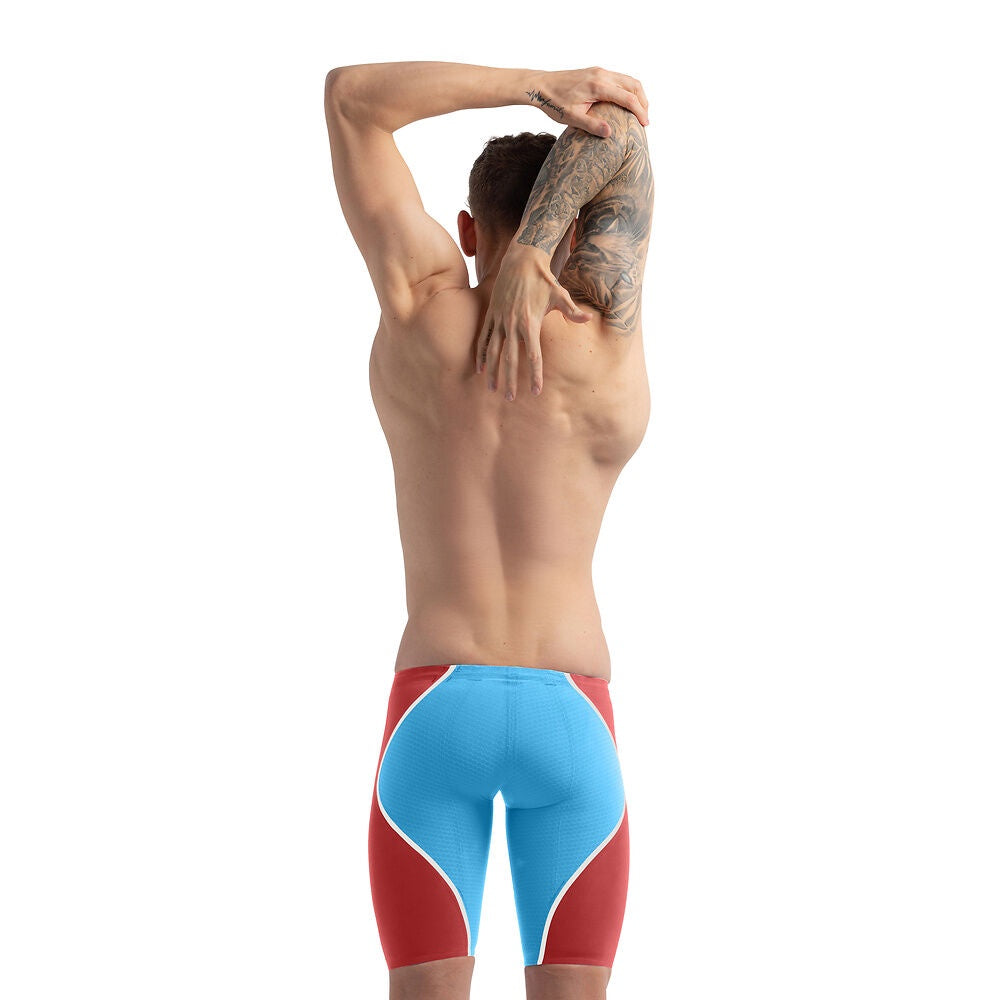Speedo Men's Fastskin LZR Pure Intent 2.0 Racing Jammer - Blue/Red