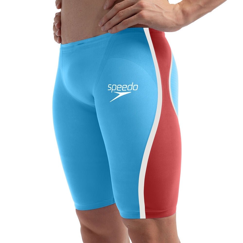 Speedo Men's Fastskin LZR Pure Intent 2.0 Racing Jammer - Blue/Red