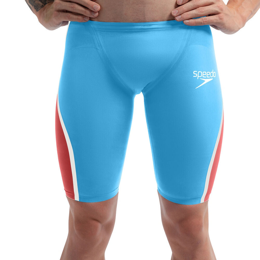 Speedo Men's Fastskin LZR Pure Intent 2.0 Racing Jammer - Blue/Red