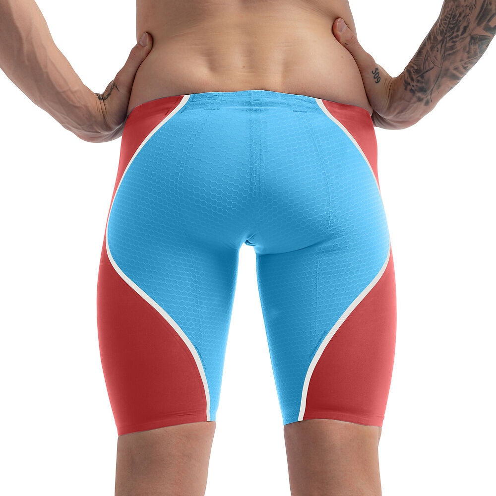 Speedo Men's Fastskin LZR Pure Intent 2.0 Racing Jammer - Blue/Red