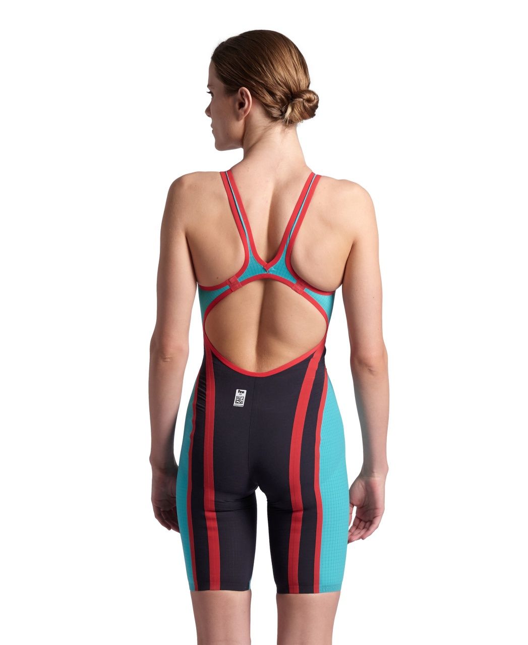 Women's Powerskin Carbon Core FX LE O/Back Racesuit - Turquoise/Metallic Arena