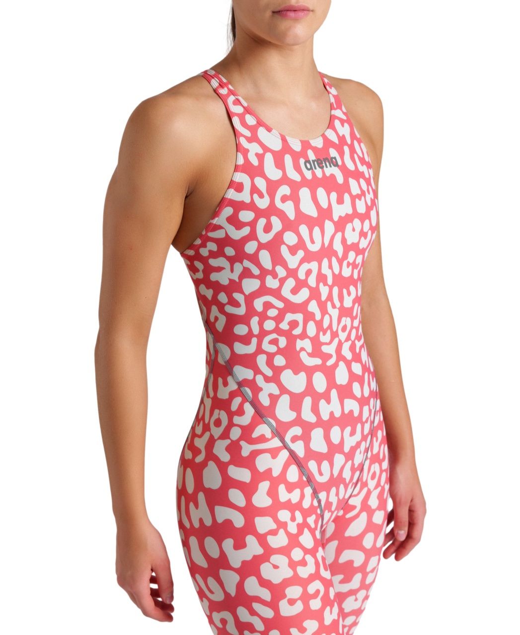 Women's Powerskin ST Next LE OB Leopard Geranium Racesuit Arena