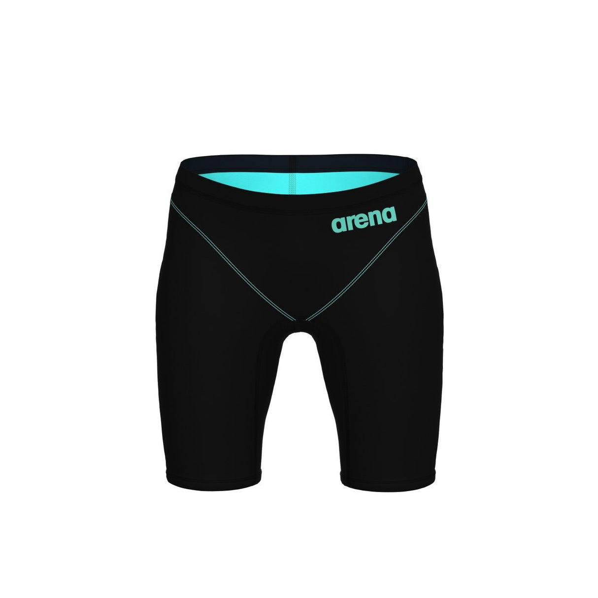 Boys Powerskin Impulso Racing Jammer - Black/Teal Arena