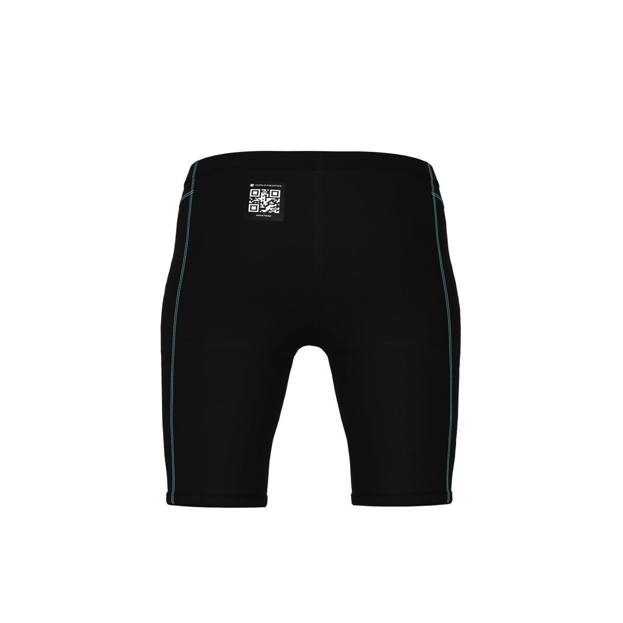 Boys Powerskin Impulso Racing Jammer - Black/Teal Arena