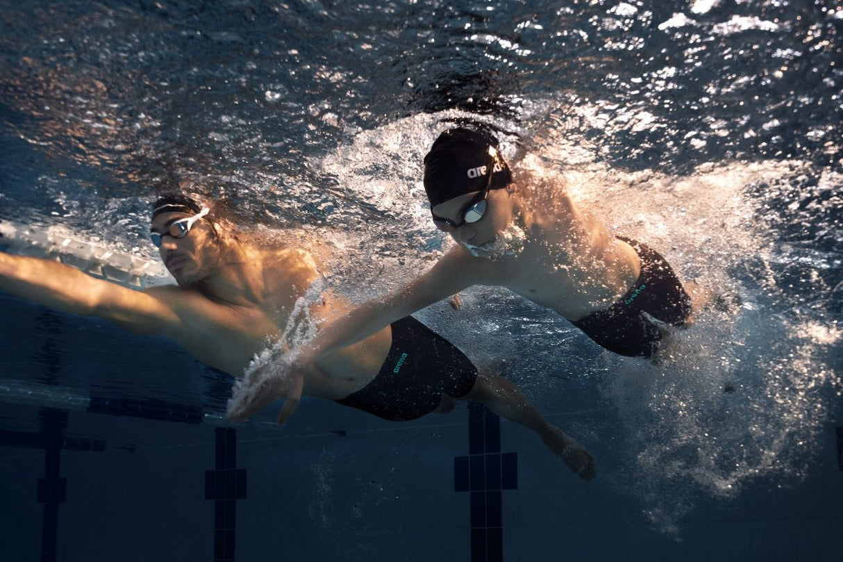 Boys Powerskin Impulso Racing Jammer - Black/Teal Arena