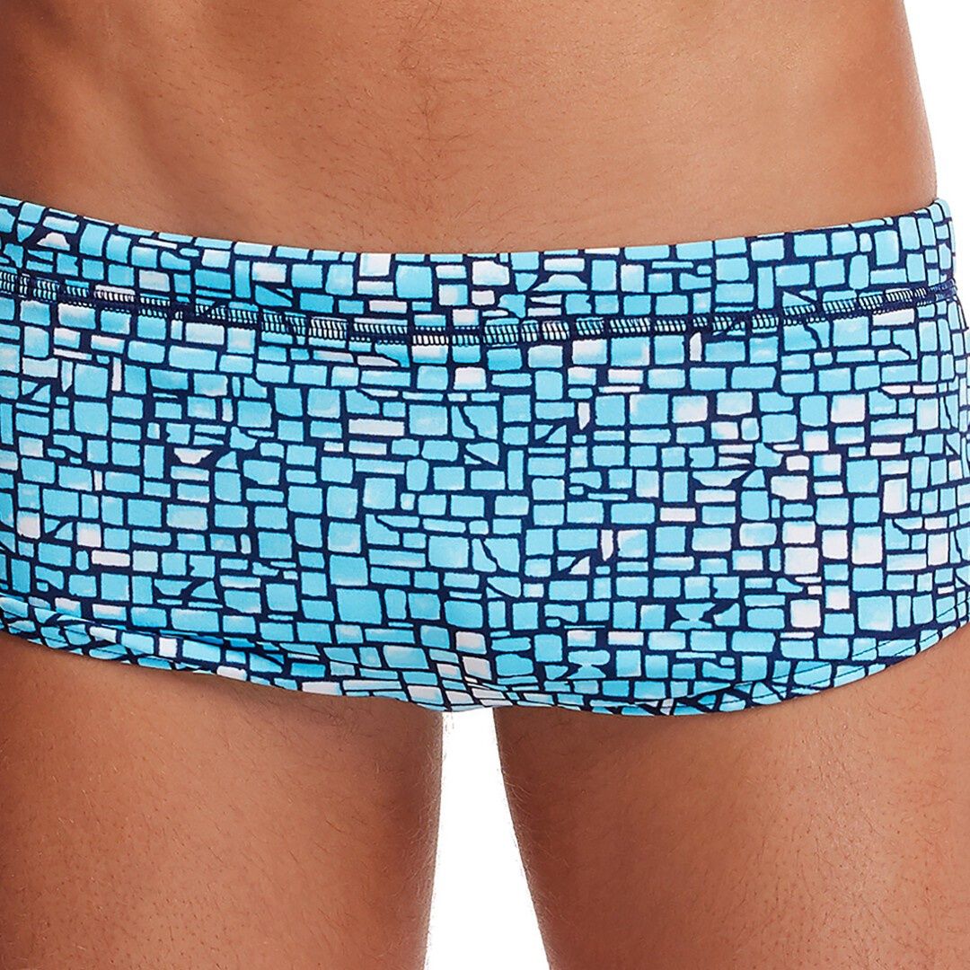 Boys Blue Stone Classic Swim Trunks - Funky Trunks