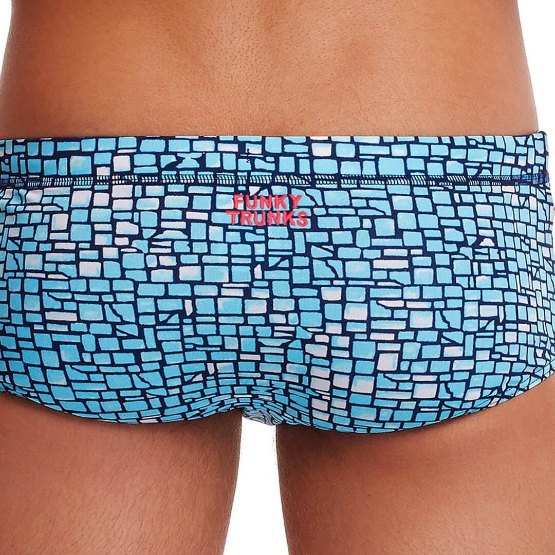 Boys Blue Stone Classic Swim Trunks - Funky Trunks
