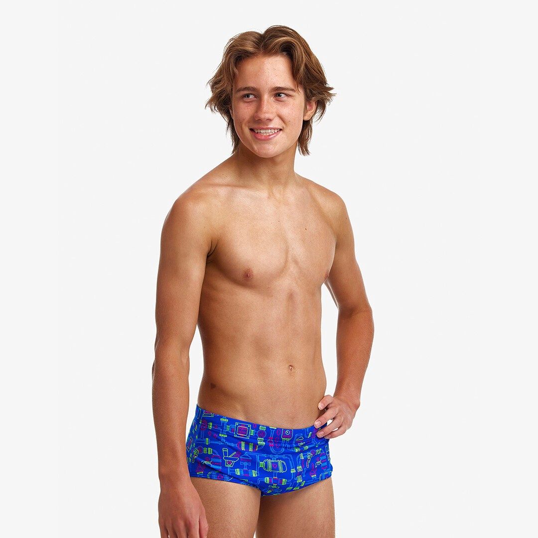 Boys Backed Up Sidewinder Swim Trunks - Funky Trunks