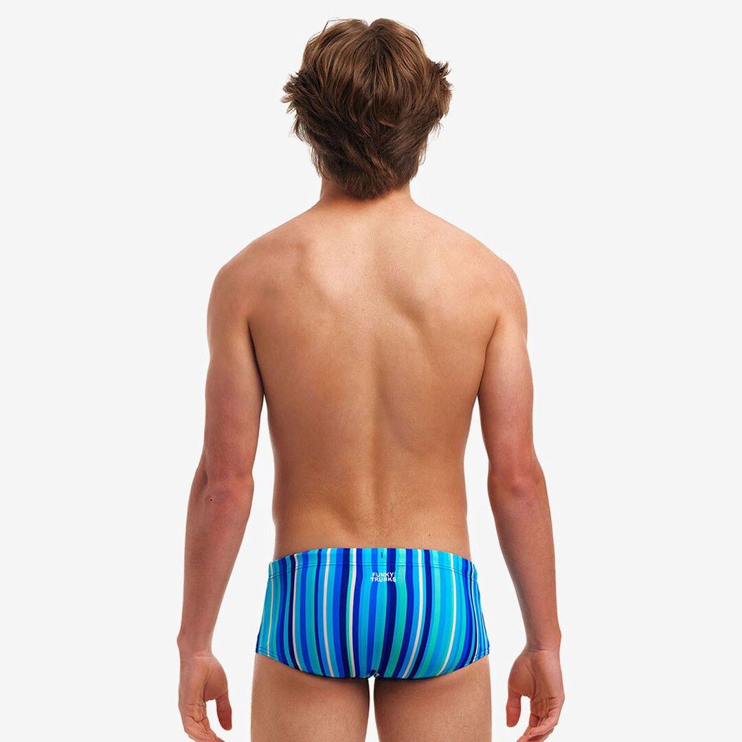 Boys Lane Lines Sidewinder Swim Trunks - Funky Trunks