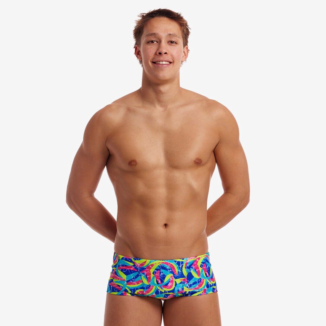 Mens Choppy Waters Classic Swim Trunks - Funky Trunks