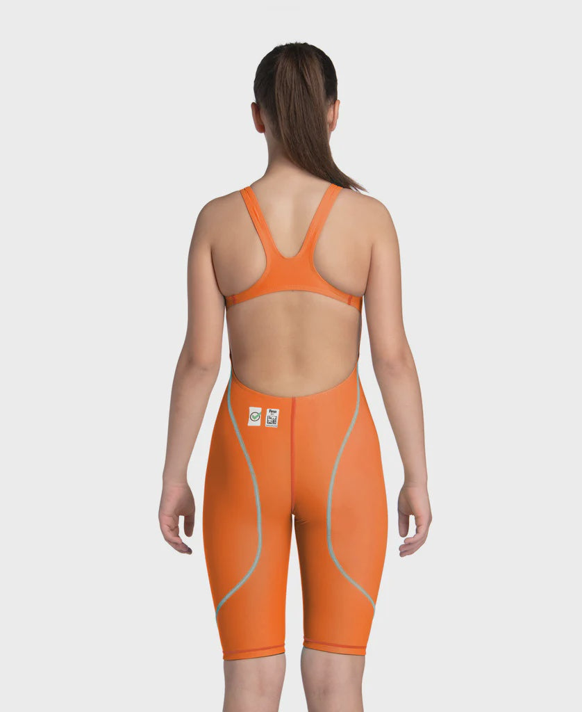 Girls Powerskin ST NEXT LE O/Back Racesuit - Orange/Teal