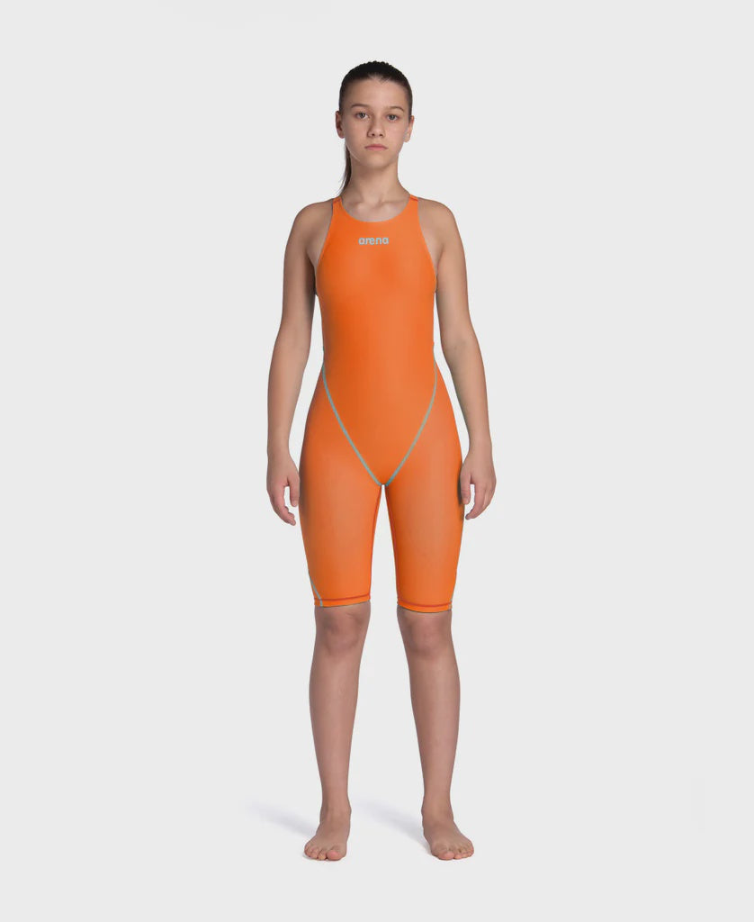 Girls Powerskin ST NEXT LE O/Back Racesuit - Orange/Teal