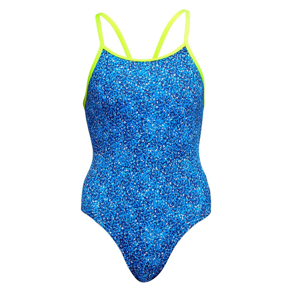 Girls Pebble Beach Diamond Back 1 Piece Swimsuit - Funkita