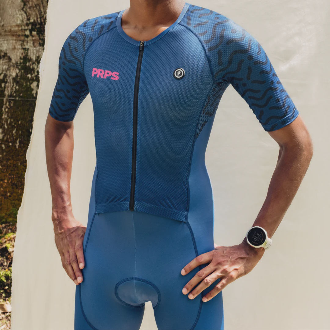 Mens PRPS Classics Hypermesh™ PRO S/Sleeve Racing Tri Suit - Midnight Blue