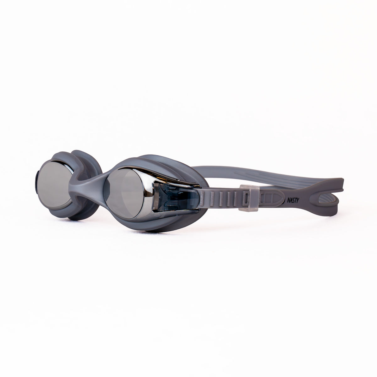Aquavision Nasty Recreational Silver Mirror Swimming Goggle - Grey