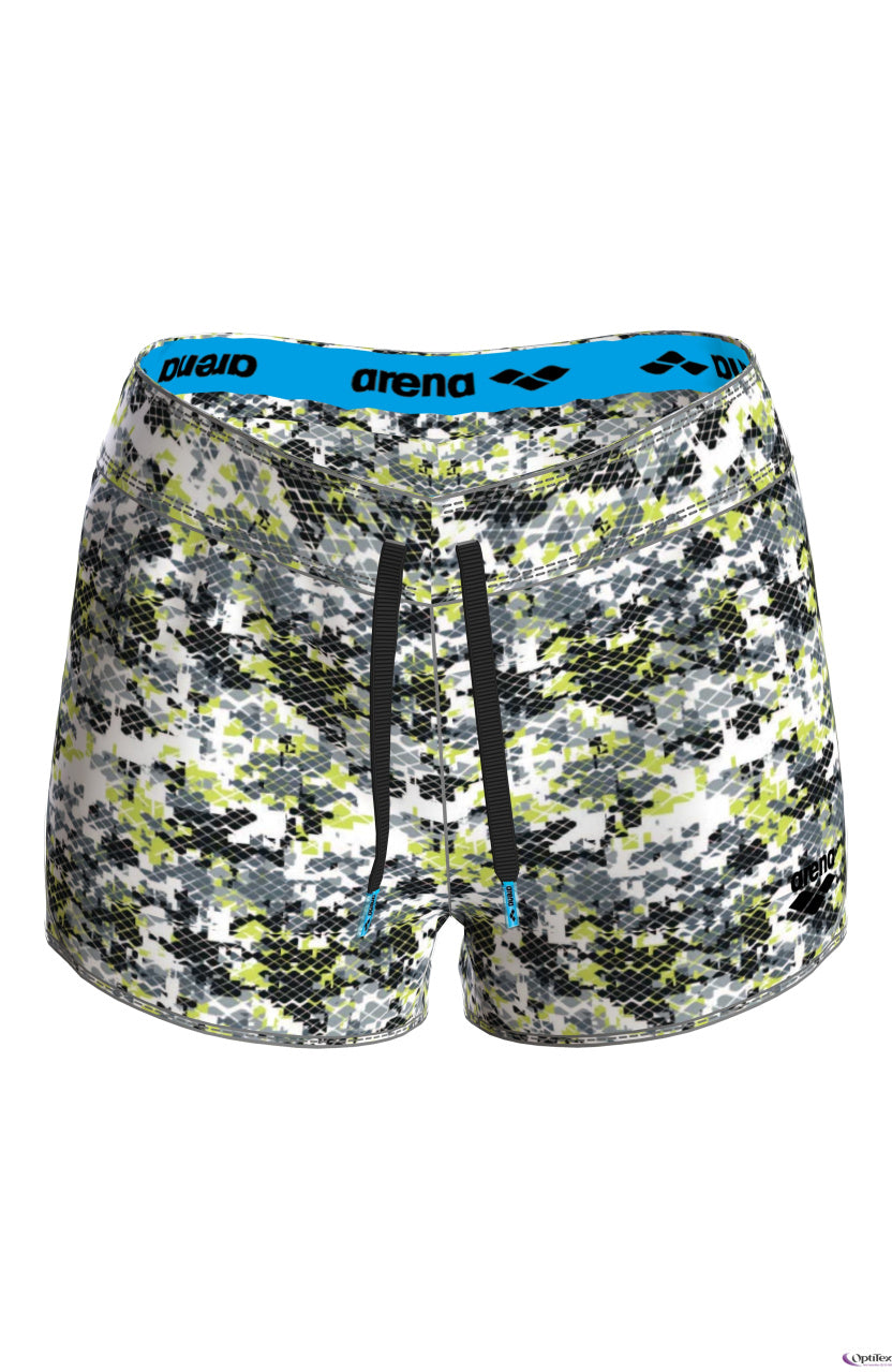 Arena Women's Gym Short - Camou Soft Green