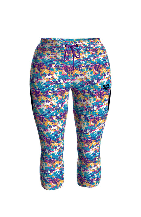 Arena Women's 3/4 Tights - Camou Mirtilla-Black