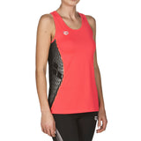 Arena Women Run Tank Top Fluo Red-Black