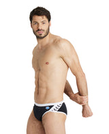 Arena Performance Men's Icons Solid Swim Briefs - Black-White