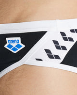 Arena Performance Men's Icons Solid Swim Briefs - Black-White