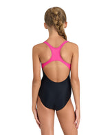 Arena Girl's Shading Swimsuit Swim Pro -Black/Freak Rose