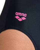 Arena Girl's Shading Swimsuit Swim Pro -Black/Freak Rose