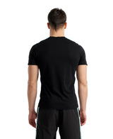 Arena Diamonds Unisex Logo T-Shirt - Black-White-Blue Diamond